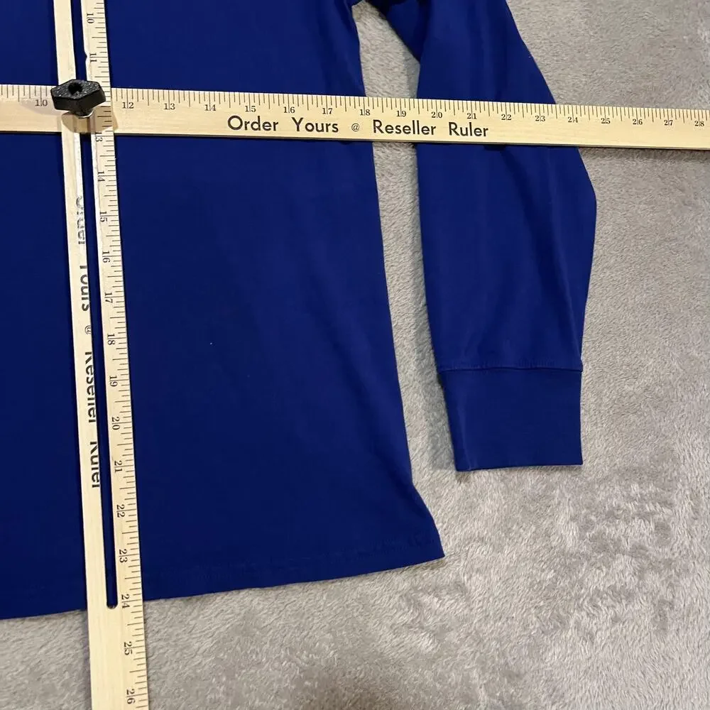 Polo Ralph Lauren Shirt Boys Large Blue Long Sleeve Rugby Football Club Graphic